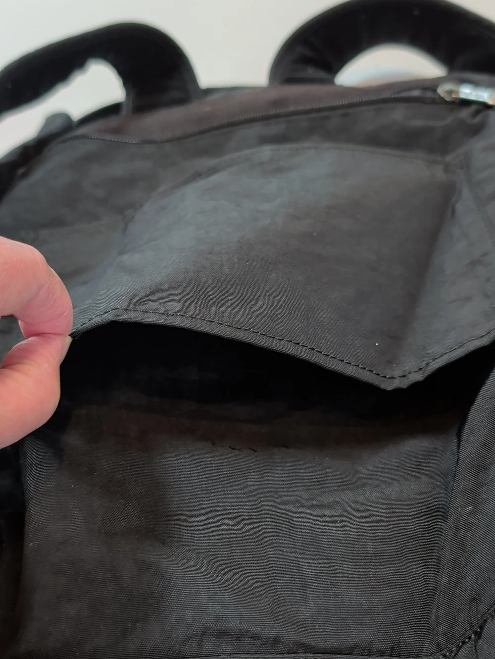 Kipling, Large Black Padded Backpack.